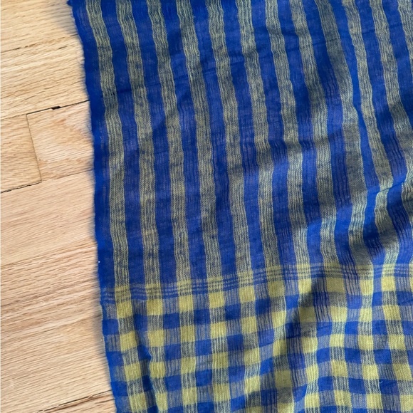 Denis Colomb Blue / Yellow Scarf EUC